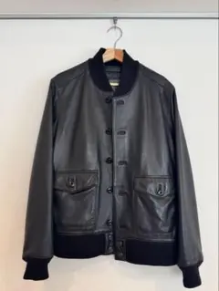 EDDIE BAUER 羊革 leather ブルゾン ライダース レザー