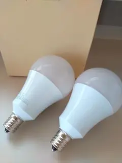 新品未使用！2個入 LED電球 自動点灯 消灯