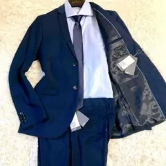 【未使用・タグ付】H&M　スーツセットアップ　SLIM FIT　48　ネイビー