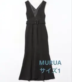MURUA バッククロスマーメイドジャンパースカート