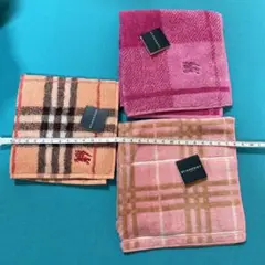 BURBERRY バーバリー タオルハンカチ 3枚 セット