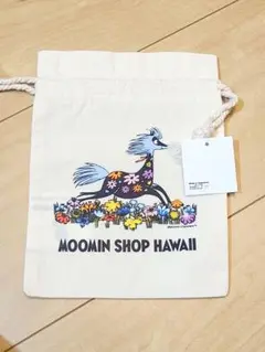 ムーミン　ハワイ　うみうま　はなうま　巾着