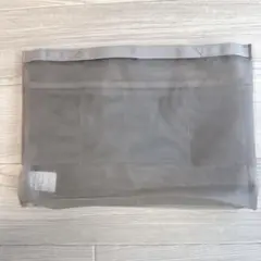 無印良品　ナイロンメッシュバッグインバッグ　グレー　収納ポーチ