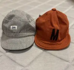 Lee ストライプキャップとB:MING オレンジキャップセット