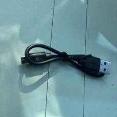 USB TypeA - Micro USB TypeBケーブル　黒