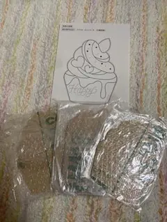 「新品」グラスアート　アクリル　カップケーキ　3個