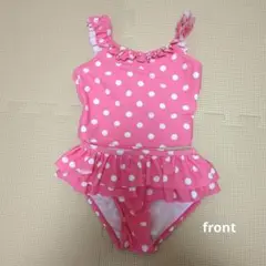 最終お値下げ☆美品★90サイズ　ビキニ　水着　ピンクドット