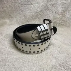 ホワイトスタッズベルト スケーター bigboy y2k sk8 パンクグランジ