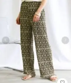 セレクトモカ　select moca カーキ パイソン柄パンツ