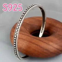 ◆新品◆S925☆シルバー☆細め☆バングル☆ブレスレット☆男女☆インディアン