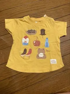 フタフタ　お祭柄　Tシャツ　きいろ
