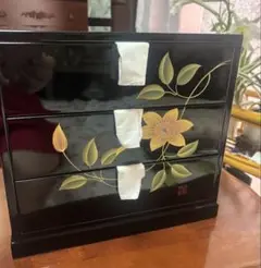 会津塗三段引き出し