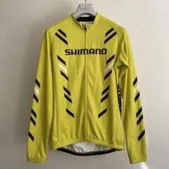 シマノ サイクリング ジャージ シャツ サイクル ウェア 黄黒白