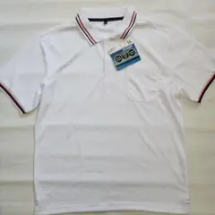 〈新品〉メンズ ホワイト ポロシャツ LLサイズ ゴルフ スポーツ