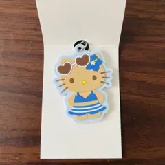 【当日発送！新品】日焼けキティ　ラバーストラップ　ブルー　青　キティ　サンリオ