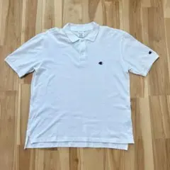 チャンピオン　ポロシャツ　XL 白