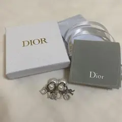 Christian Dior ピアス シルバー パール