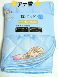 新品⭐アナと雪の女王 冷感枕パッド⑦ 43x63cm
