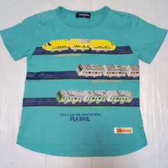 100★クレードスコープ★プラレールコラボ！列車プリントＴシャツ★