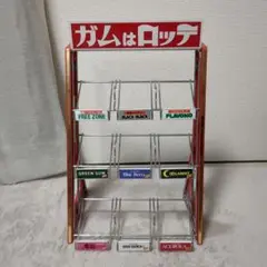 LOTTE ロッテガム 陳列棚　什器　昭和レトロ　ディスプレイ　アンティーク Yahoo!オークション - ロッテガム什器 ガム棚 陳列棚
