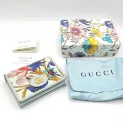 GUCCI 577347 GGフローラ 折り財布