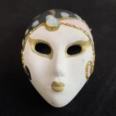 仮面ブローチ　ベネチア風