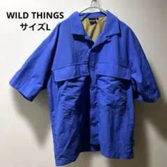 【美品】ワイルドシングスWild Things ナイロンシャツ メンズ　Lサイズ