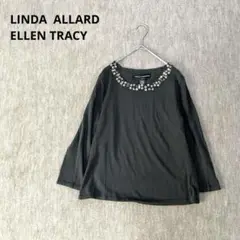 【Linda Allard For Ellen Tracy】長袖ニット　薄手
