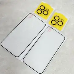 iPhone 15 Pro ガラスフィルム (2枚)+ カメラフィルム（2枚）