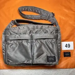 49 美品　ポーター　タンカー　ショルダーバッグ　グレー　M