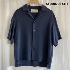 STUDIOUS CITY ジョーゼットオープンカラーシャツ