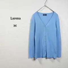 Larena　カーディガン　トップス　羽織　　水色　ブルー　レディース　M
