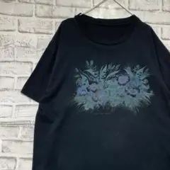 USA製90sヴィンテージTシャツ！シングルステッチ　ブラック半袖古着XL724