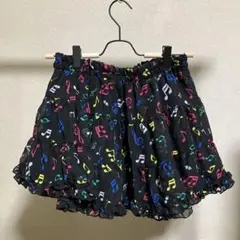 音符模様　ミニキュロット　匿名発送