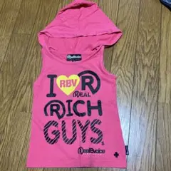 Real Voice フード付きタンクトップ 100cm ピンク