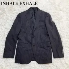 INHALE EXHALE ビジネススーツ ジャケット ストライプ ウール 絹