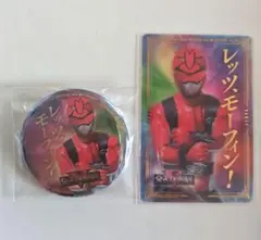 全スーパー戦隊展 箔押しクリアカード メタリック缶バッジ ゴーバスターズ