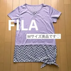 閉店底値セール★美品★FILA 大人可愛い 軽量速乾 Tシャツ M テニス
