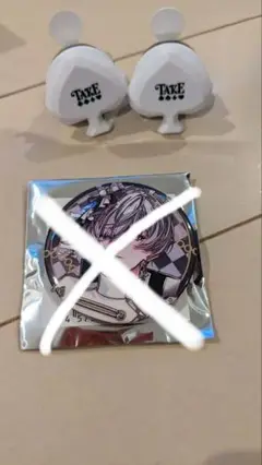 騎士X　タケヤキ翔　リングライト、缶バッジ