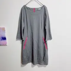 シンノスケ　チュニック　トップス　カラフルジップ　大人かわいい
