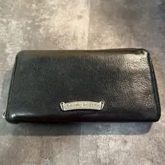 クロムハーツ　スクロールラベルウォレット　難あり　長財布