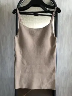 UNDERSON UNDERSON ベージュ キャミソールカップ付き