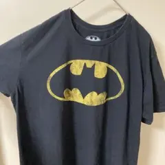 BATMAN ゴールドロゴ Tシャツ Lサイズ ブラック