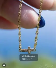 IRIEBEACH MINI side cross necklace
