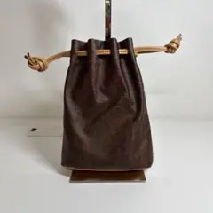 美品 ETRO エトロ 巾着ポーチ ペイズリー ポーチ バッグ ブラウン