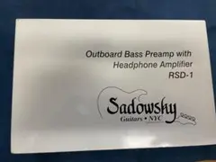 sadowsky RSD-1 プリアンプ ※ジャンク品