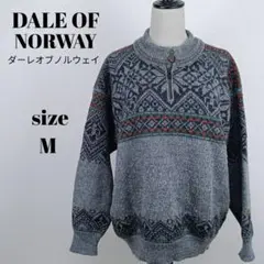 【a1925】DALE OF NORWAY ハーフジップ セーター M 厚手