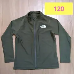 ♥未使用に近い♥120 THE NORTH FACEラッシュガード モスグリーン