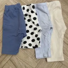 ジーユー　ユニクロ　西松屋　保育園着　サマナルパンツ　4点セット90~100