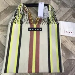 ◆新品◆MARNIマルニフラワーカフェ ハンモックバッグ◆エクリュ